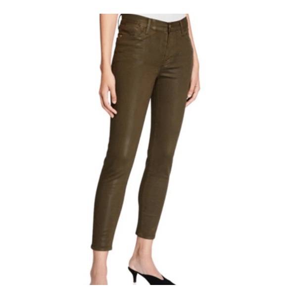 Frame Denim Denim - Le Skinny De Jeanne Coated -- Military Coated